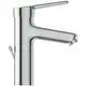 Chromene Ideal Standard Armatur mit einem leicht gebogenen Auslauf und einem seitlichen Hebel zur Wassersteuerung.